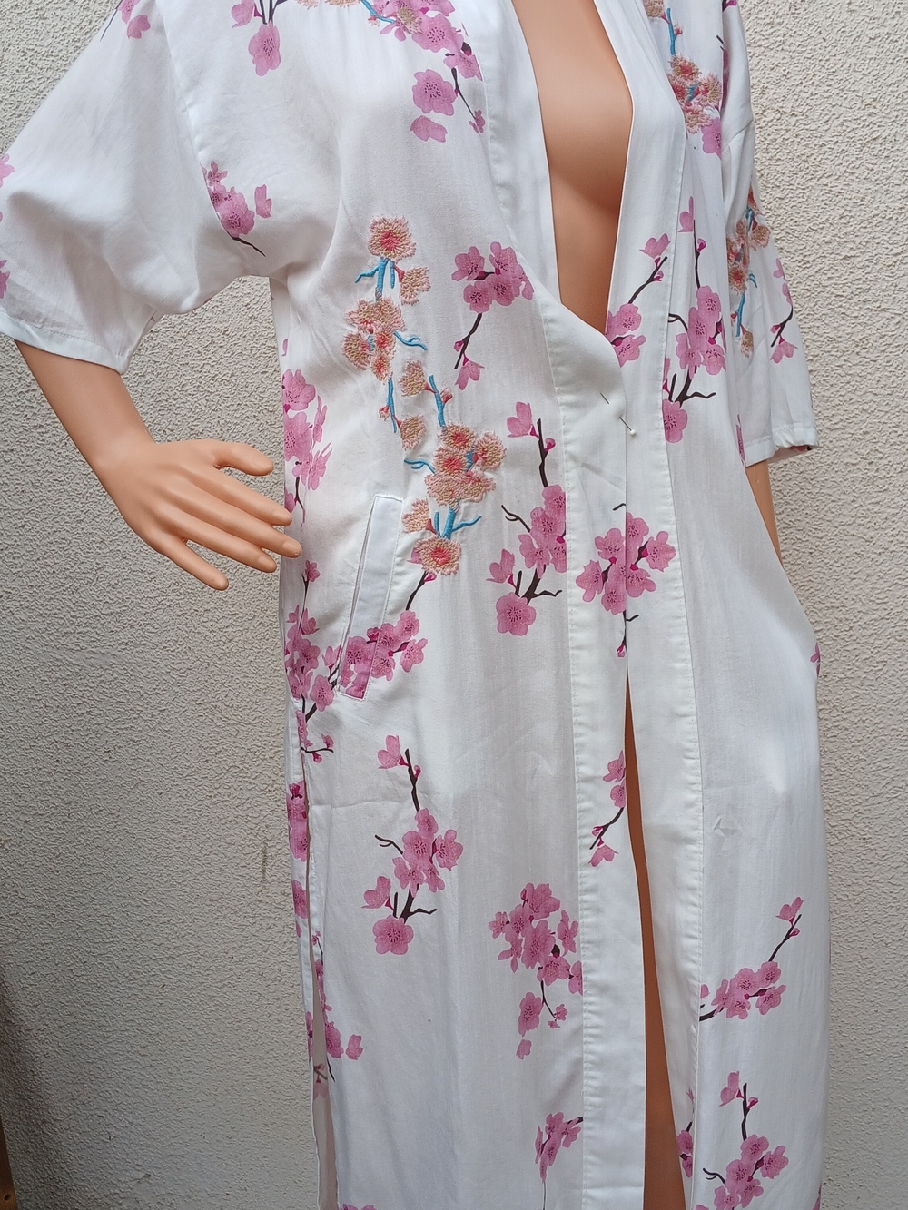 BILLY T Kimono Cover Up – Floral Print – Size S – 100% Lyocell – NWOT